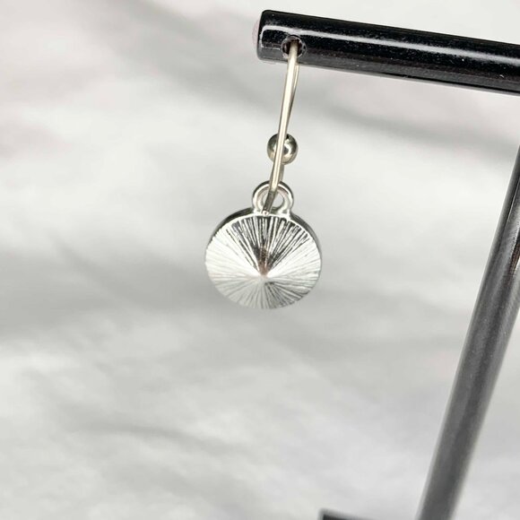 VTG Aurora Borealis Crystal Drop Earrings Sunburst Back Handmade Dangle Jewelry - Picture 6 of 6